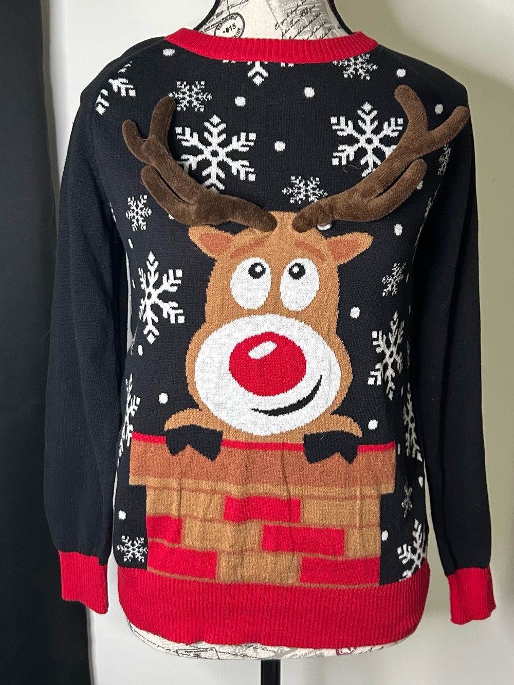 Women’s Well Worn Holiday Ugly Sweater (S)